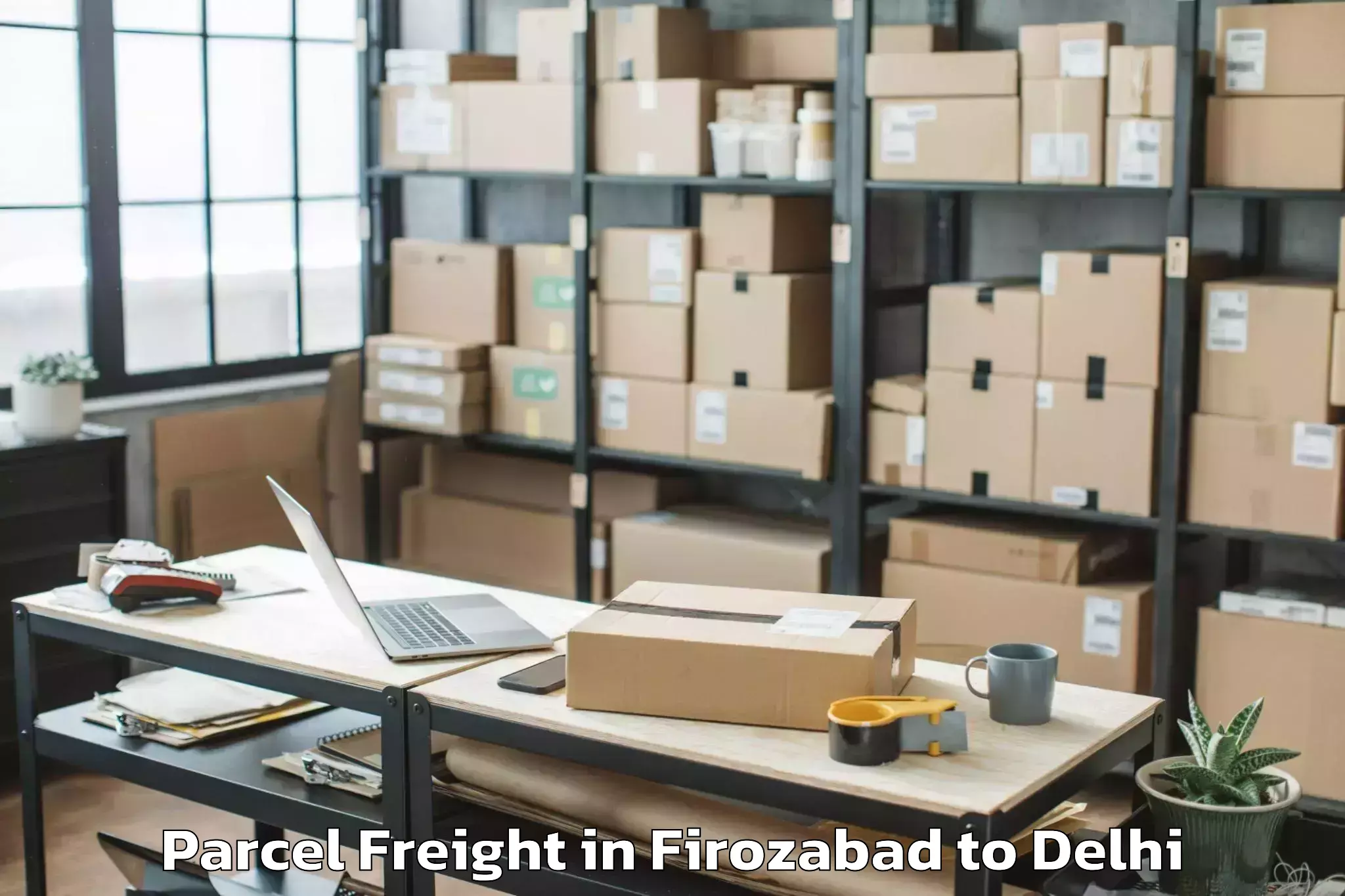 Book Your Firozabad to Dt City Centre Mall Delhi Parcel Freight Today